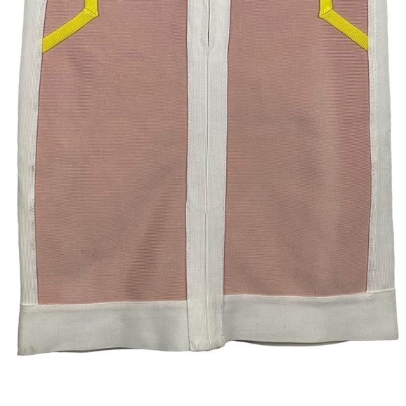 bebe White and Yellow Mini Dress - Picture 9 of 14